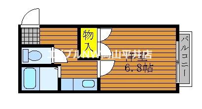 リバーサイドアーバン(1K/1階)の間取り写真