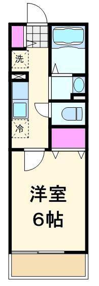 SAHEYIII(1K/1階)の間取り写真