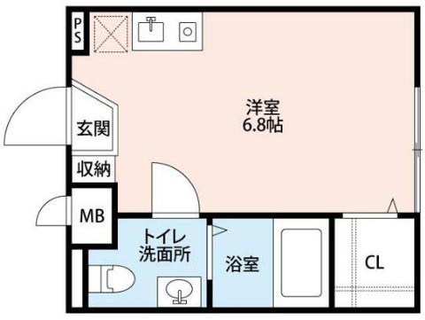 FERIO北赤羽(ワンルーム/2階)の間取り写真
