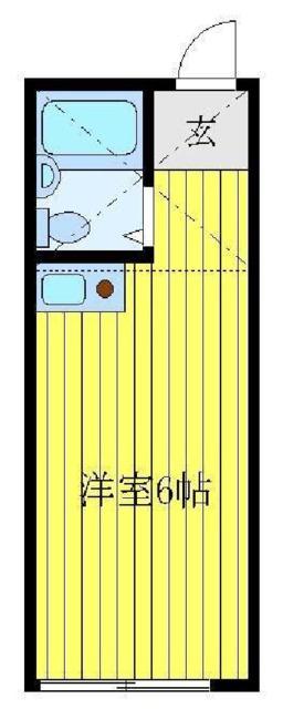 ペアパレス西巣鴨(ワンルーム/1階)の間取り写真