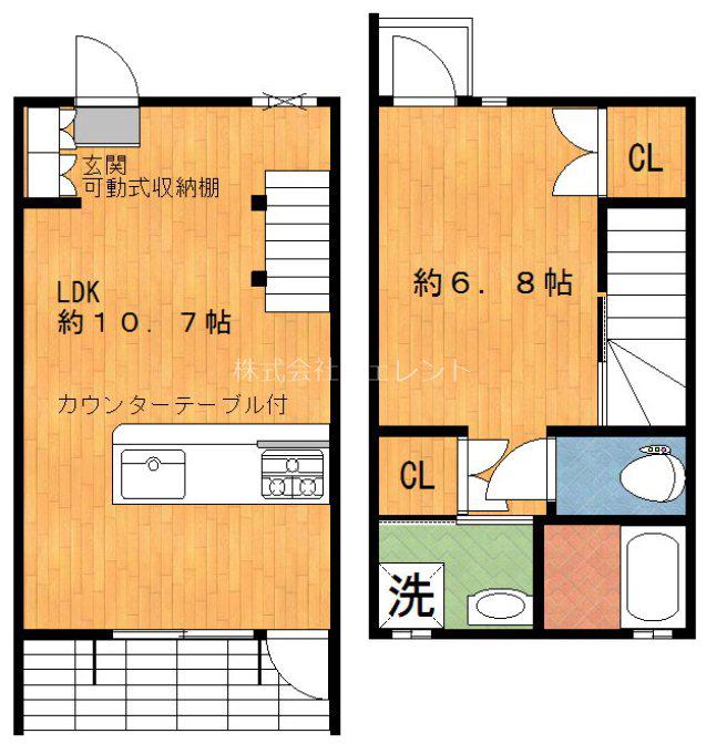 MINE ALL MINE(1LDK/1階)の間取り写真