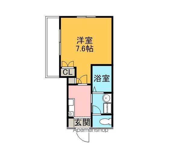 SMILE-HOUSE(1K/2階)の間取り写真