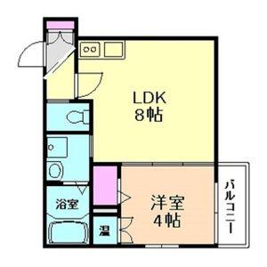 F ASECIA KANOA(1LDK/3階)の間取り写真
