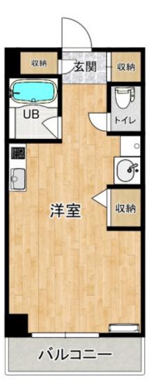 古江駅前ビル(ワンルーム/4階)の間取り写真