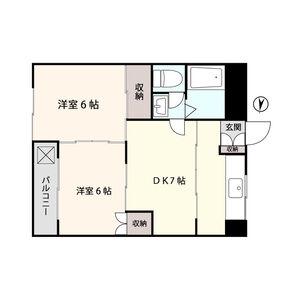 アシスト羽島マンション(2DK/3階)の間取り写真