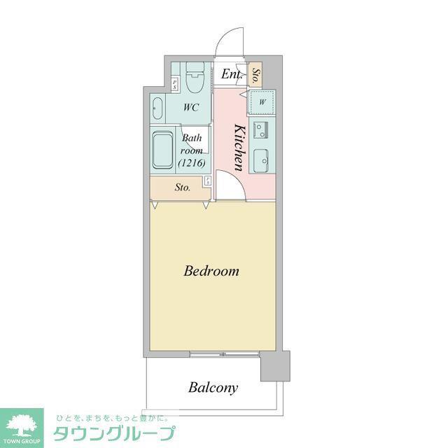 エスティメゾン八潮(1K/3階)の間取り写真