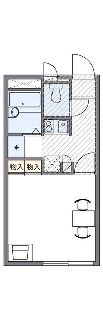 レオパレスビィラ たもん(1K/2階)の間取り写真
