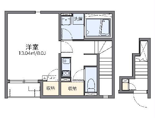 レオネクスト南田原(1K/2階)の間取り写真