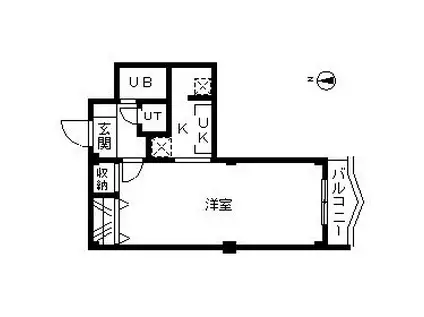 ウインベルデュエット川崎(2K/3階)の間取り写真
