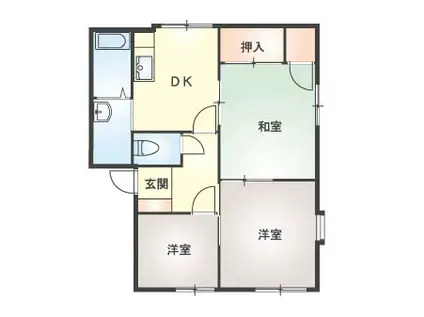 コーポグリーン(3DK/1階)の間取り写真