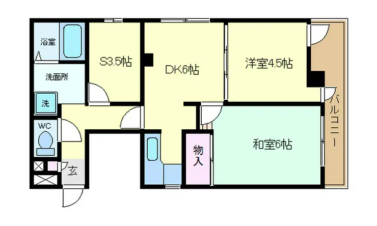 ハクベリー86 5階階 間取り