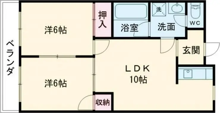 ベルベール星野 1階階 間取り