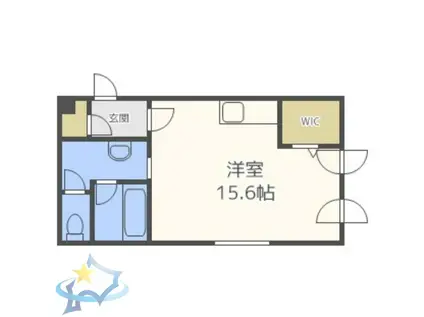 FINEST08BLD(ワンルーム/3階)の間取り写真