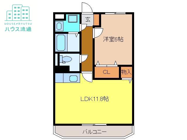 BEAUTERRACEステラ(1LDK/2階)の間取り写真