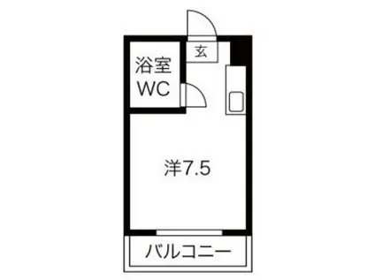 レジェンド五日市八幡(ワンルーム/3階)の間取り写真