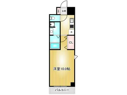アルシオン(1K/5階)の間取り写真