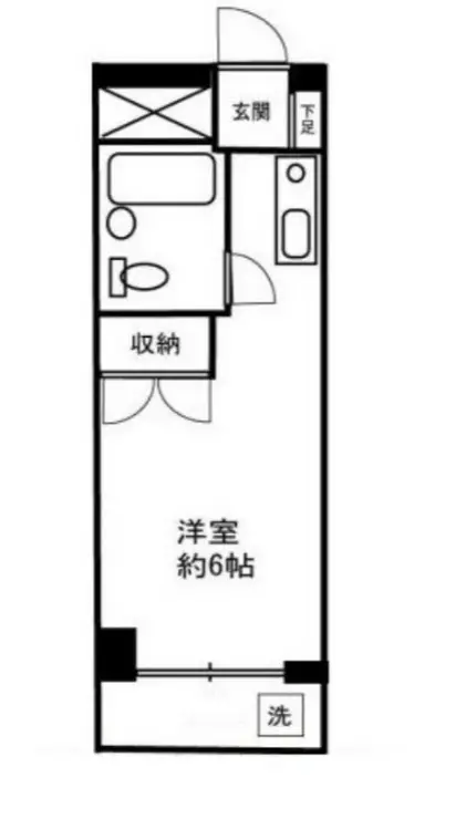シティフラット25 3階階 間取り