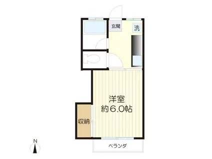 相原コーポ(1K/1階)の間取り写真