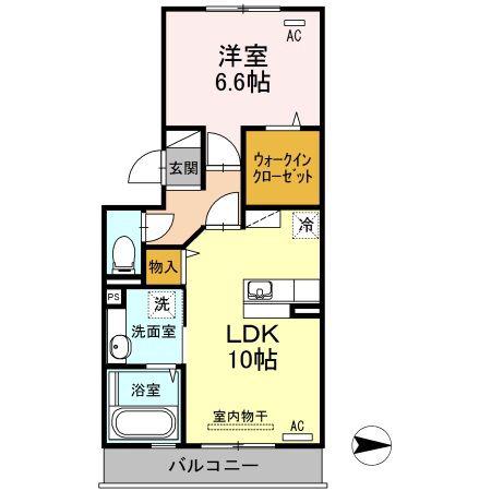 ボヌール コート(1LDK/3階)の間取り写真