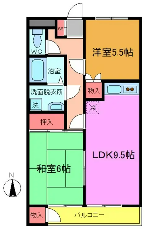サンコーハイム 1階階 間取り