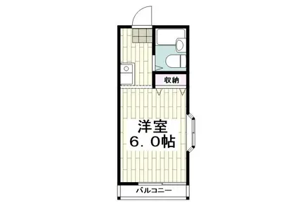 プチメゾン善行(ワンルーム/2階)の間取り写真