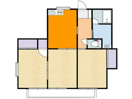 レジデンス高田 II(3DK/1階)の間取り写真