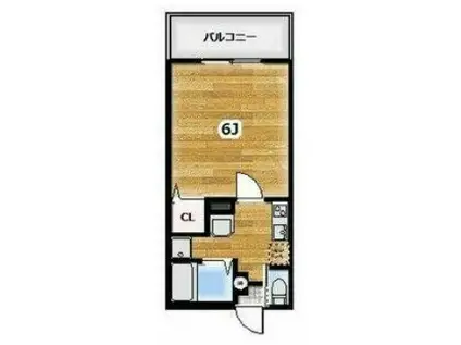 アンビション南栗原(1K/3階)の間取り写真