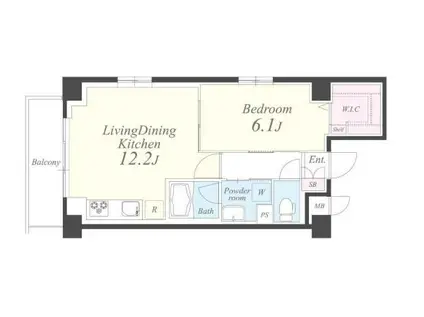ココラス元代々木(1LDK/1階)の間取り写真
