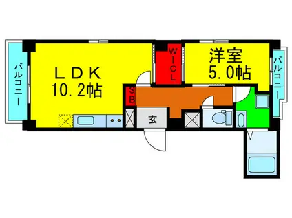 リーベンブフト(1LDK/3階)の間取り写真