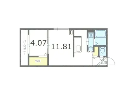 イルデコ(1LDK/2階)の間取り写真
