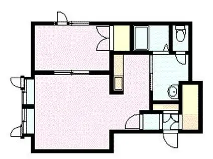 タウンズ7.19A(1LDK/1階)の間取り写真