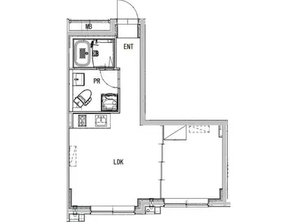FIKA代々木上原(1LDK/5階)の間取り写真