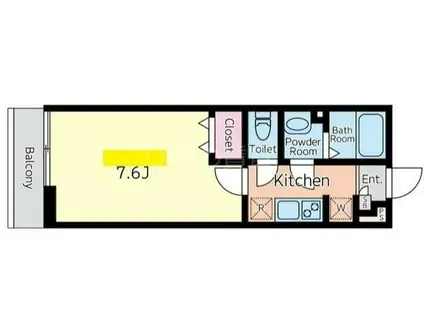 グレイス貝塚(1K/3階)の間取り写真