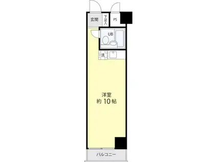 TS GARDEN永山(ワンルーム/3階)の間取り写真