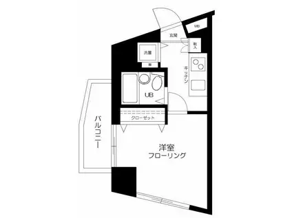 フェニックス笹塚弐番館(1K/8階)の間取り写真