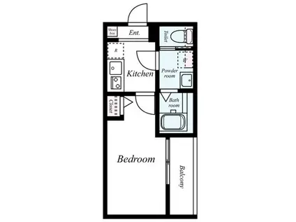 GRADUS大和田(1K/2階)の間取り写真