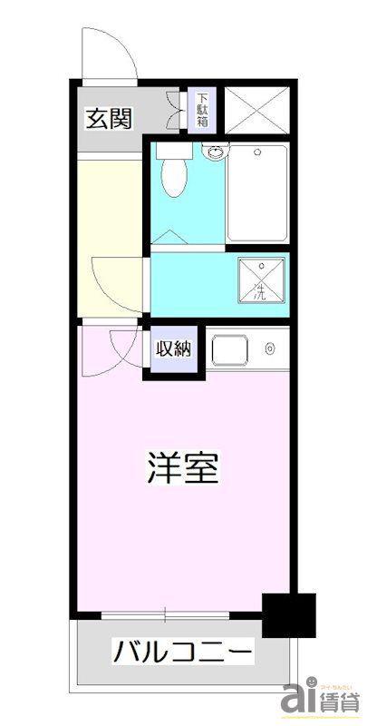 エミネンス東村山(ワンルーム/5階)の間取り写真