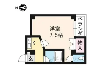 ラ・トゥール・ホリモト(1K/3階)の間取り写真