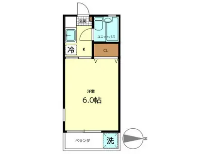 ストーリオ桜上水(ワンルーム/2階)の間取り写真