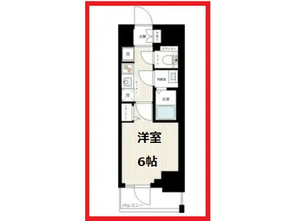 アゼスト青砥(1K/12階)の間取り写真