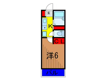 メゾンノムラ(1K/2階)の間取り写真