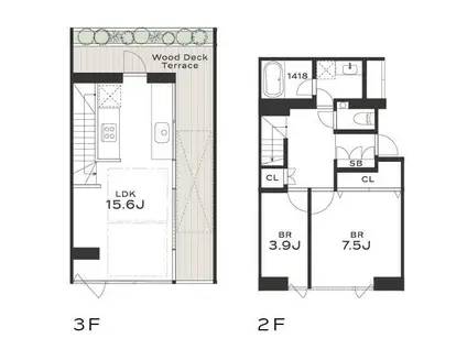 THE GRANDUO SAKURASHINMACHI(2LDK/2階)の間取り写真