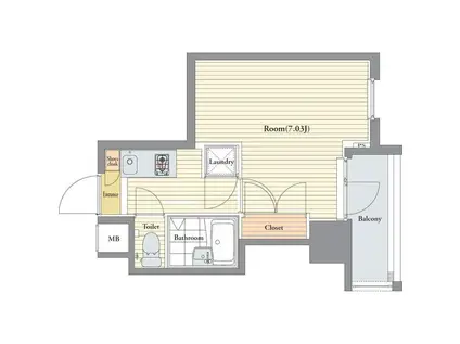 ビバリーホームズ川崎(1K/10階)の間取り写真