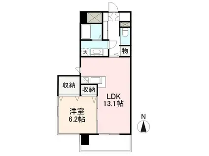 RICHEL(1LDK/5階)の間取り写真