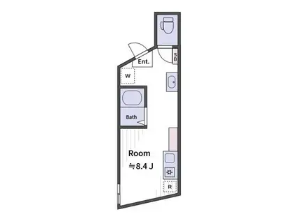 LIZ西日暮里(ワンルーム/3階)の間取り写真