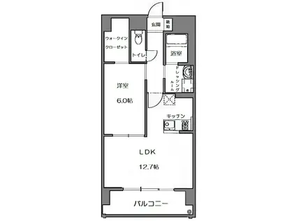 MAJESTY(1LDK/8階)の間取り写真