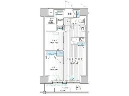 ワイズ本所(2LDK/2階)の間取り写真