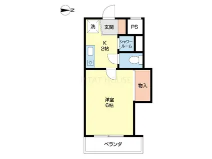 ラヴニール(1K/3階)の間取り写真