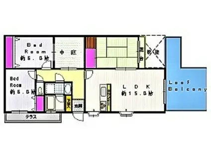 クリオ南生田弐番館(3LDK/5階)の間取り写真