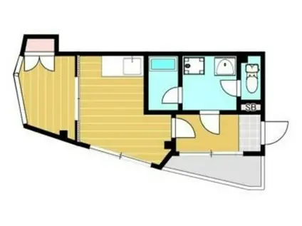 KSラポール(1DK/3階)の間取り写真